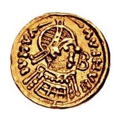 1 Tremissis Torso with six section, with B