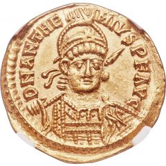 Solidus - Anthemius SALVS REI PVBLICAE, Rome