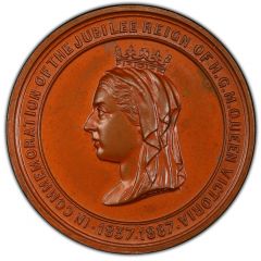 Medal - Victoria Golden Jubilee, W. Hill, bronze