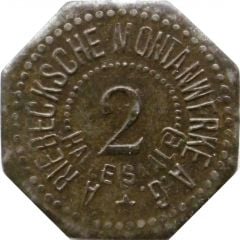 2 Pfennig - Halle A. Riebecksche Montanwerke A.G