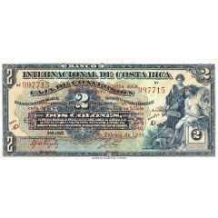 2 Colones provisional overprint