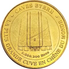 Monnaie de Paris Tourist Token - Caves Byrrh La plus grande cuve en chêne du monde
