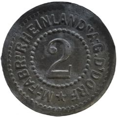 2 Pfennig - Düsseldorf M.-Fabr. Rheinland A.G.