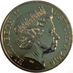 50 Cents - Elizabeth II 4th Portrait - 50th Anniversary of Decimal Currency - Gold Plated