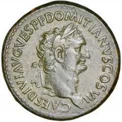 Sestertius - Domitian S C, Minerva