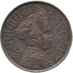 Pattern Half Rupee - Gaekwar Copper