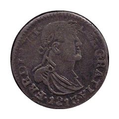 1 Real - Fernando VII Durango - Royalist coinage