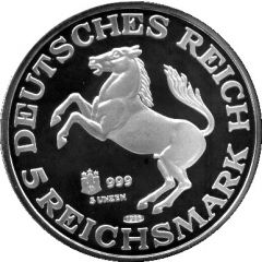 5 Reichsmark Graf Zeppelin Anniversary