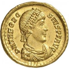 Solidus - Theodosius I CONCORDIA AVGGG, Constantinopolis