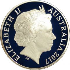 5 Dollars - Elizabeth II 4th Portrait - Queen`s Baton Relay - Silver Proof