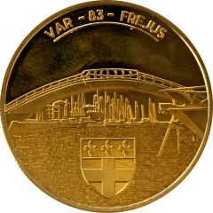 Jeton touristique - Fonderie Saint Luc - Fréjus - Double tête d`Hermès