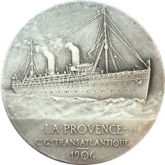 Medal - Compagnie Generale Transatlantique `La Provence`