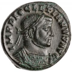 Nummus - Diocletian Large spread bust, IMP DIOCLETIANVS AVG, GENIO POPVLI ROMANI, Londinium