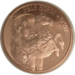 1 oz Copper Pale Horse of Death