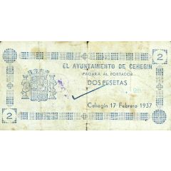 2 Pesetas Cehegín