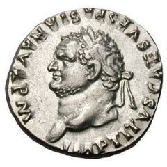 Denarius - Titus TR P VIIII IMP XIIII COS VII P P