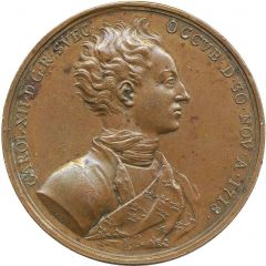 Death of King Charles XII at the Siege of Fredriksten