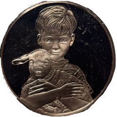 Holiday Greeting Card Medal - Peace