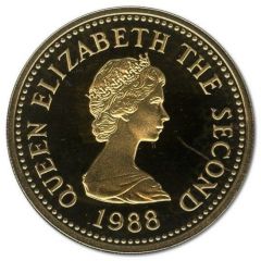 1 Pound - Elizabeth II St. John, Gold Proof