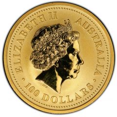 100 Dollars - Elizabeth II 4th Portrait - Australian Nugget - Gold Bullion Coin