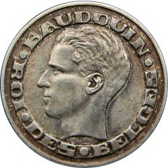 50 Francs - Baudouin I Brussels World`s Fair 1958, French text