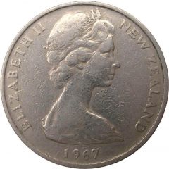 10 Cents / 1 Shilling - Elizabeth II 2nd portrait