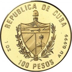 100 Pesos F. Castro and C. Cienfuegos