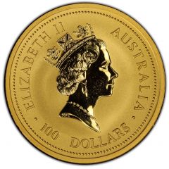100 Dollars - Elizabeth II 3rd Portrait - Kangaroo - Gold Bullion Coin