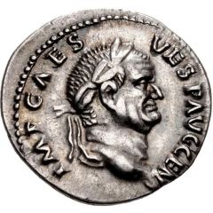 Denarius - Vespasian SALVS AVG, Salus
