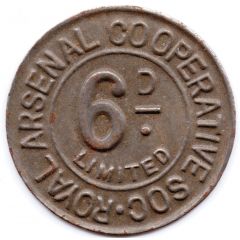 6 Pence - Royal Arsenal Cooperative Soc Limited