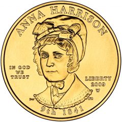 10 Dollars Anna Harrison, Bullion Coinage