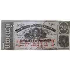 20 Dollars State of North Carolina