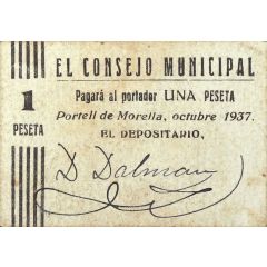 1 Peseta Portell de Morella