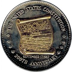 Double Eagle Token - The United States Constitution 200th Anniversary