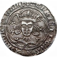 1 Groat - Henry VI Pinecone-mascle issue, Calais mint