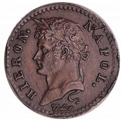 10 Franken - Jérôme Bonaparte Bronze plated tin pattern strike