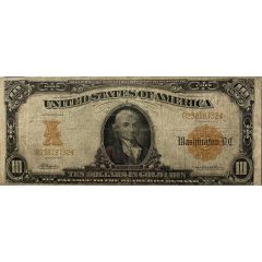10 Dollars Gold Certificate
