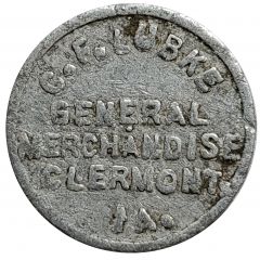 10 Cents - C. F. Lubke Clermont, Iowa