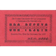 1 Peseta Calaceite
