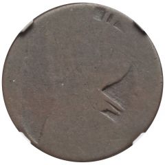 1/2 Penny Regal Imitation - George III left, uniface