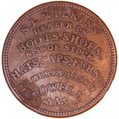 Hard Times Merchant Token Lowell, Massachusetts