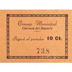 10 Céntimos Cervera del Maestre
