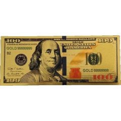 100 Dollars gold plated