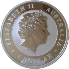 1 Dollar - Elizabeth II 4th Portrait - Australian Kookaburra