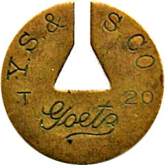 Telephone Token - Goetz T 20 Chicago, Illinois