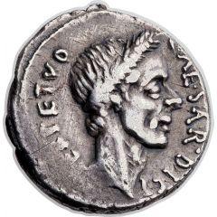 Denarius - Julius Caesar CAESAR•DICT PERPETVO / L•BVCA
