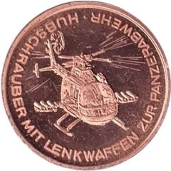 Medal - 30 years of Bundeswehr Hubschrauber mit Lenkwaffen Panzerabwehr
