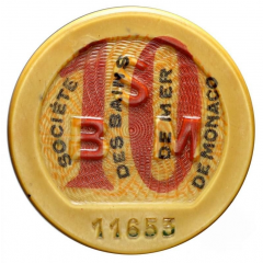 10 francs - Casino de Monte-Carlo