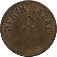 8 Pfennig Werth-Marke
