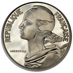 20 centimes Marianne Piéfort argent